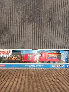 Thomas & Friends Graffiti James Red Train Engine with Colorful Graphics